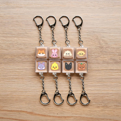 [NEW] Ateez Aniteez Luminous Keycap Keychain
