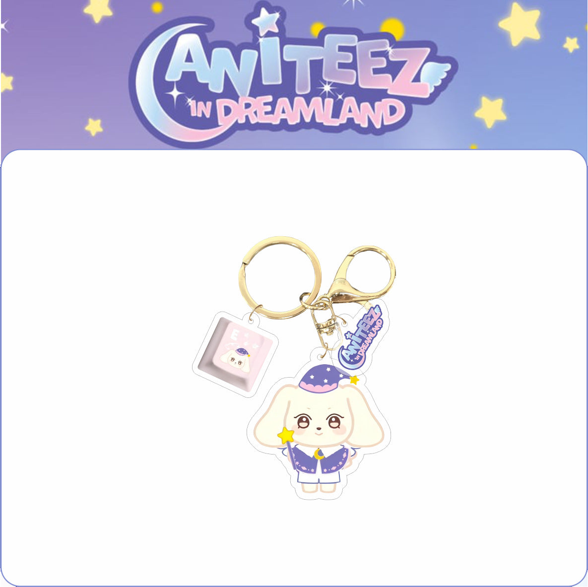 [NEW] Ateez Aniteez In Dreamland Double Pendant Keychain