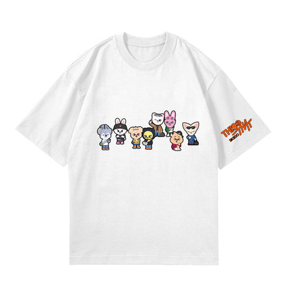 SKZ THIS & THAT Cartoon Print Short-sleeved Top