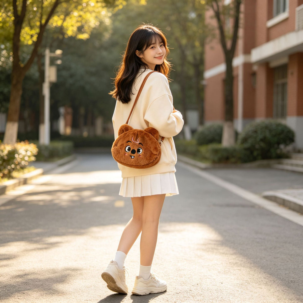 SKZOO Plush Crossbody Bag