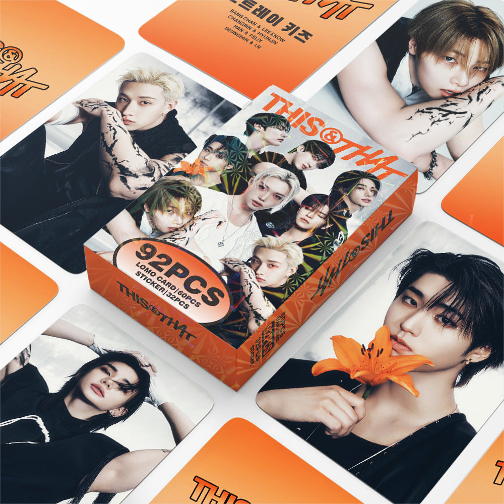 92PCS SKZ THIS & THAT PhotoCards Stickers