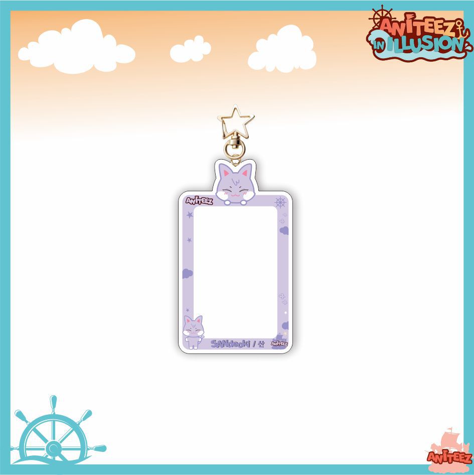 [NEW] Ateez Aniteez Illusion Photocard Holder Keychain