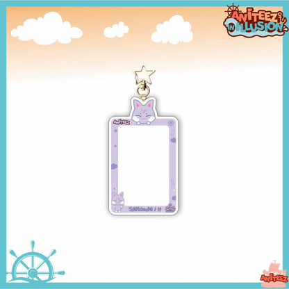 [NEW] Ateez Aniteez Illusion Photocard Holder Keychain