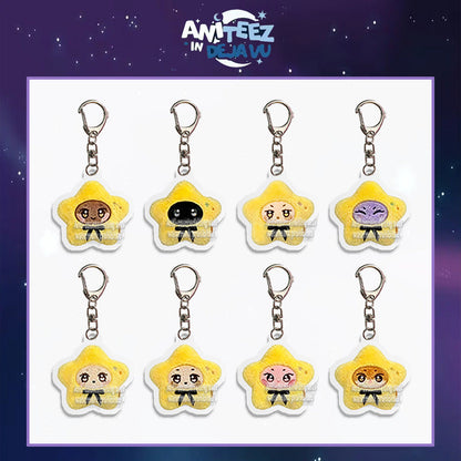 [NEW] Ateez Aniteez In Deja Vu Star Acrylic Keychain