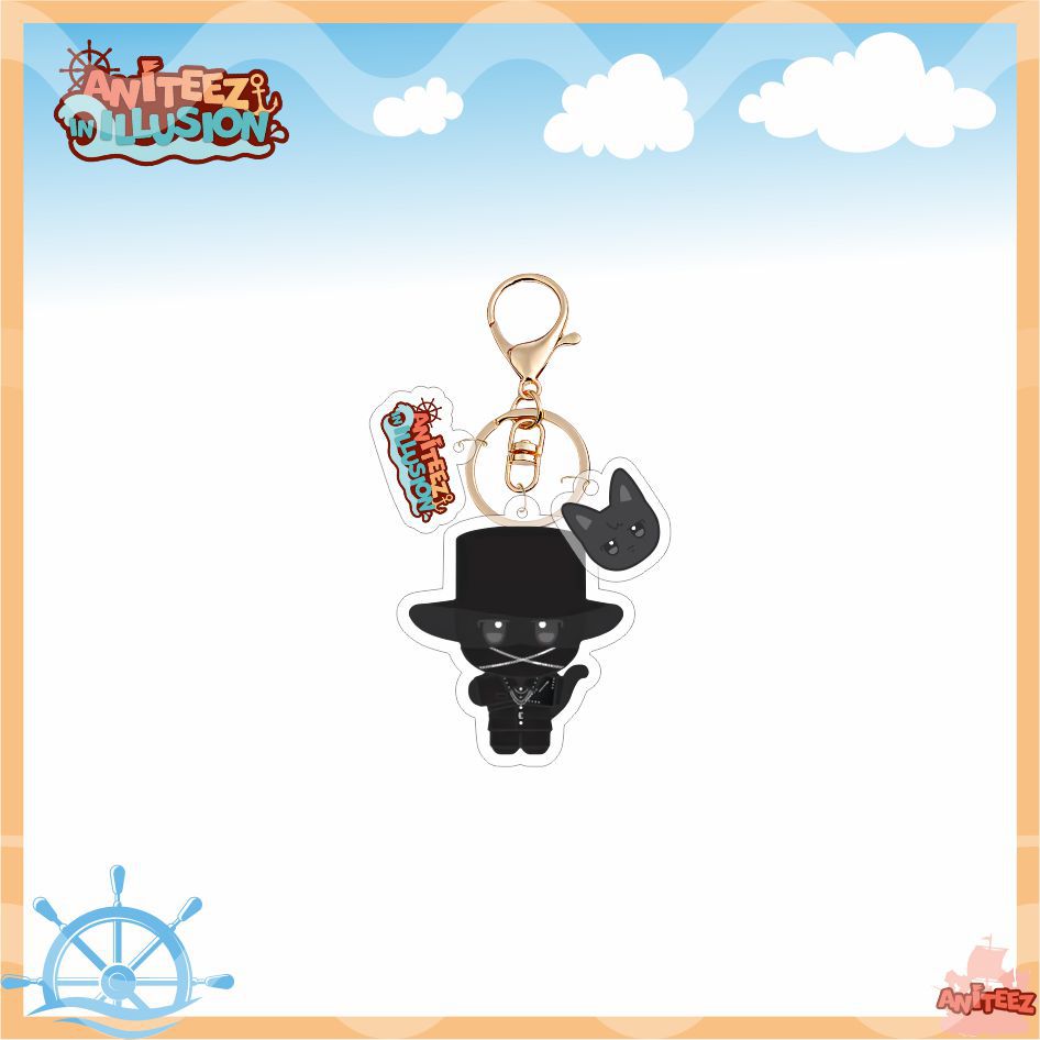 [NEW] Ateez Aniteez Illusion Hat Acrylic Keychain