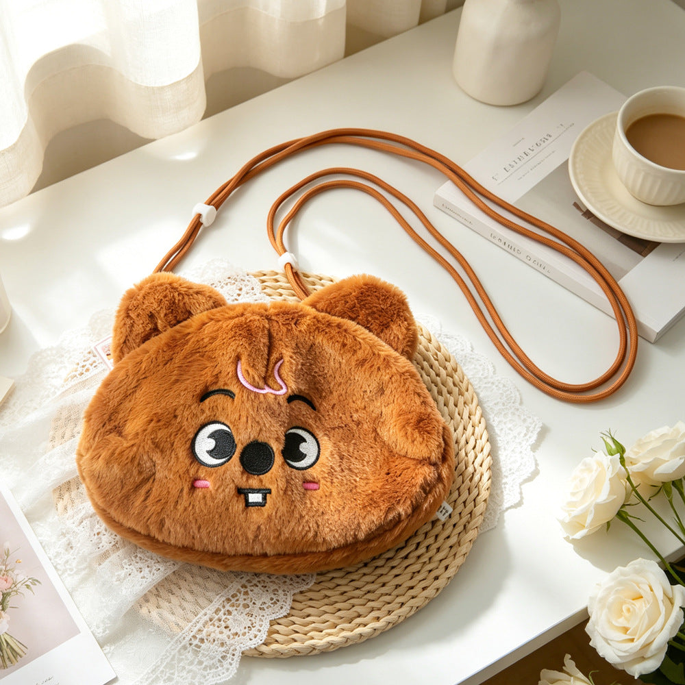 SKZOO Plush Crossbody Bag