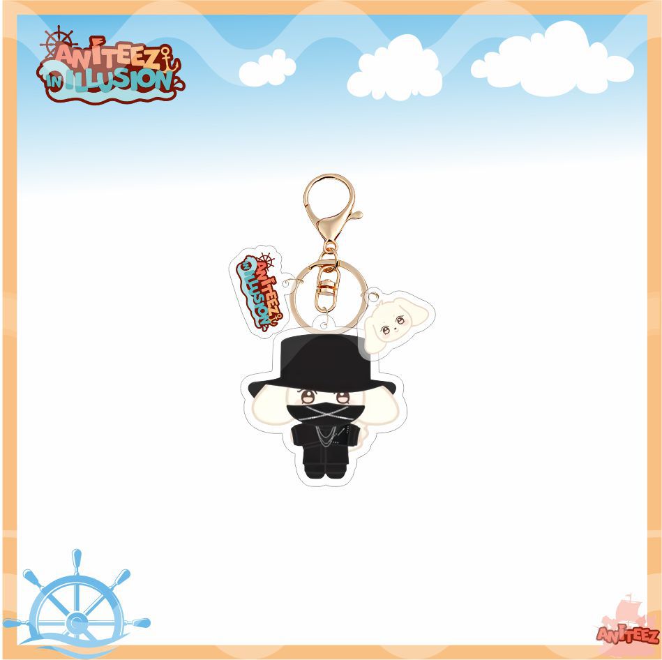 [NEW] Ateez Aniteez Illusion Hat Acrylic Keychain