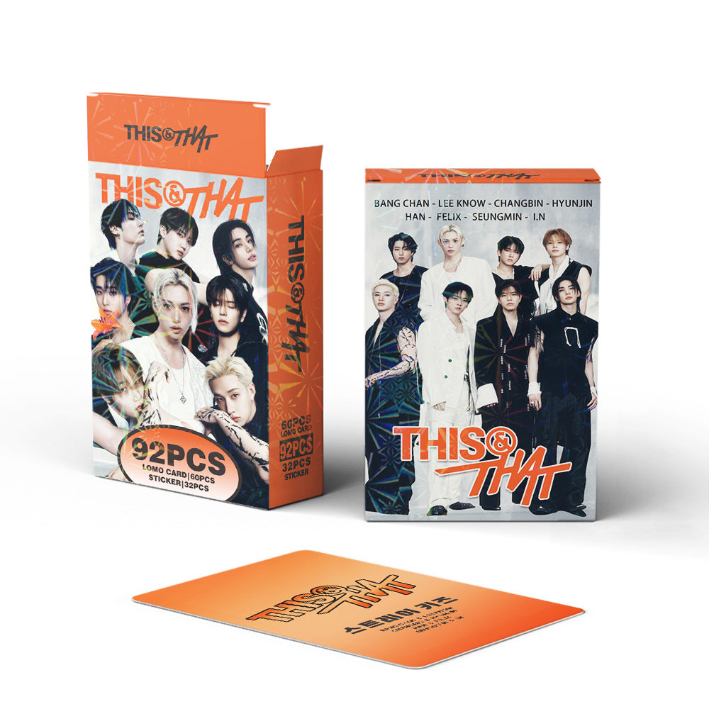 92PCS SKZ THIS & THAT PhotoCards Stickers