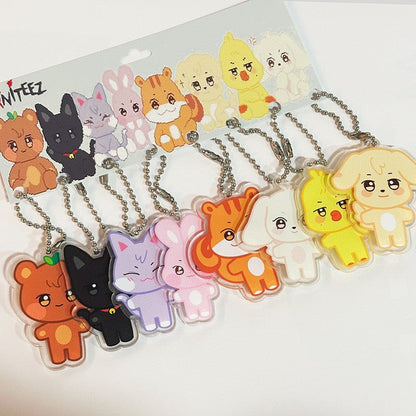 [NEW] Ateez Aniteez Acrylic Keychain Set (8PCS)