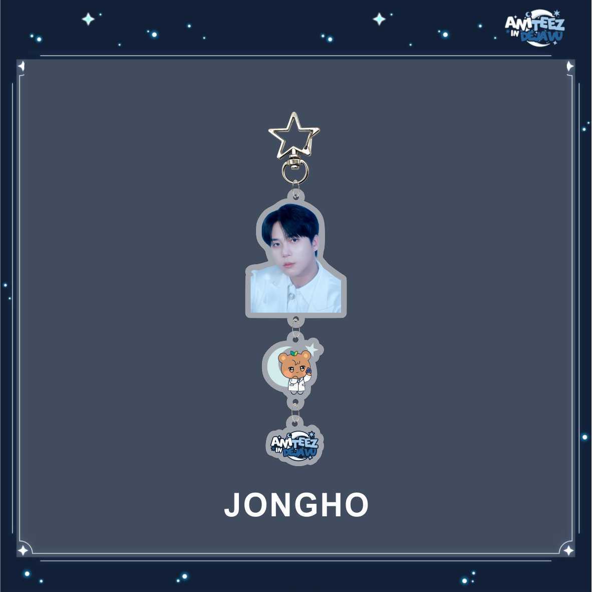 [NEW] Ateez Aniteez In Deja Vu Member Photo Keychain