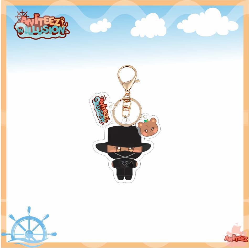 [NEW] Ateez Aniteez Illusion Hat Acrylic Keychain