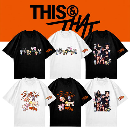 SKZ THIS & THAT Cartoon Print Short-sleeved Top