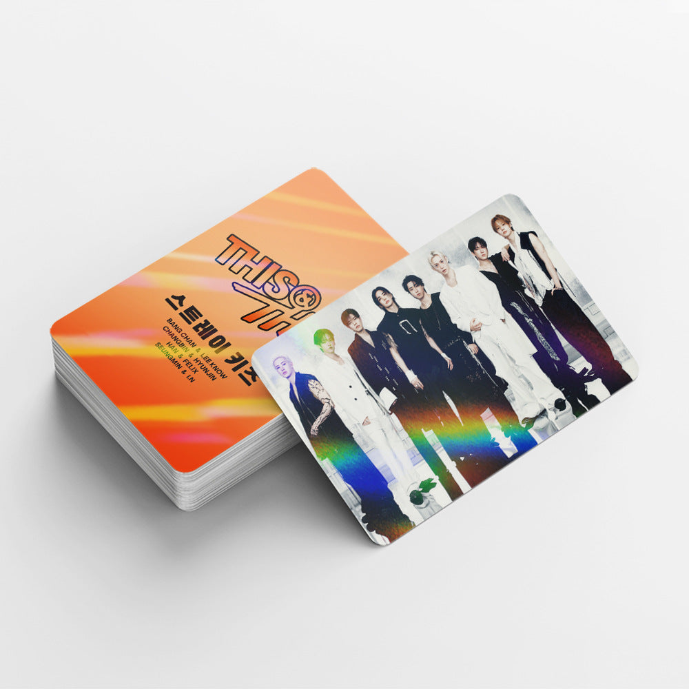 124PCS SKZ Album THIS & THAT Holographic Photocard Sticker