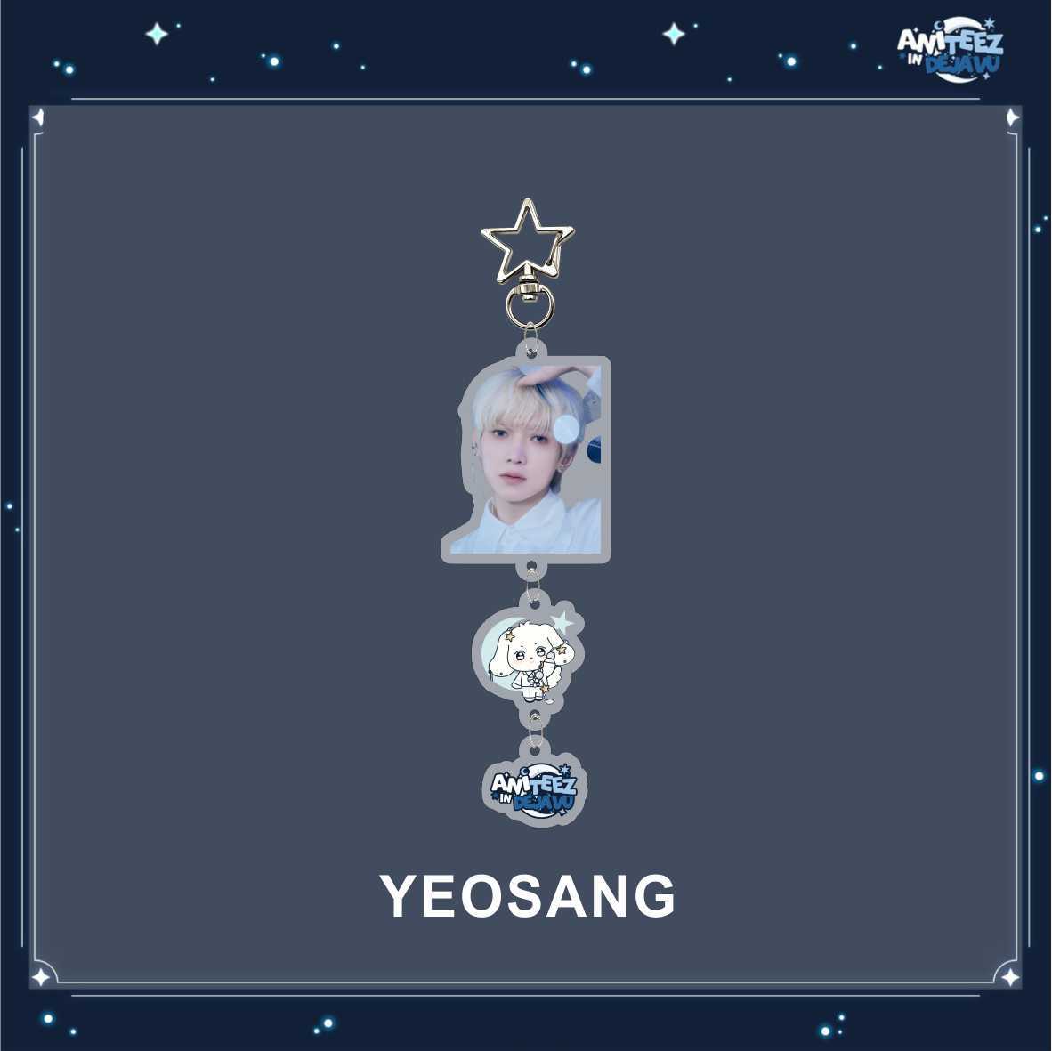 [NEW] Ateez Aniteez In Deja Vu Member Photo Keychain