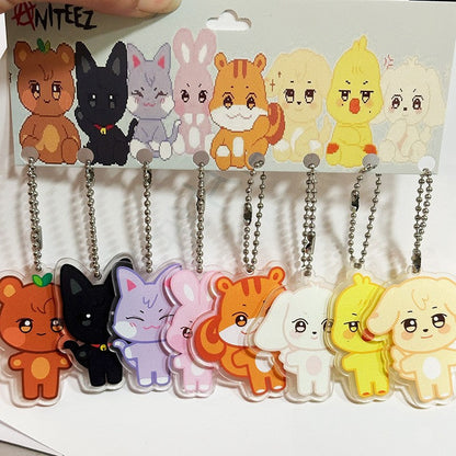 [NEW] Ateez Aniteez Acrylic Keychain Set (8PCS)