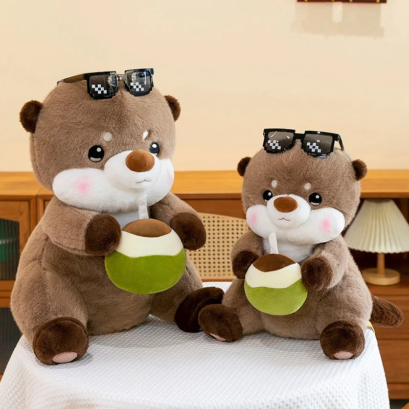 Charming Coconut Otter Plush Toy