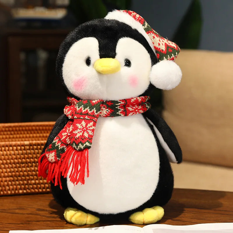Adorably Cute Christmas Penguin Plush Toy