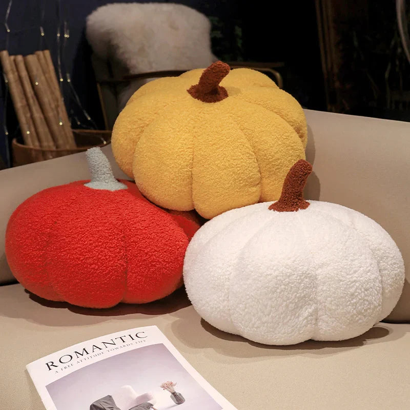 Cozy Autumn Pumpkin Plush Decor