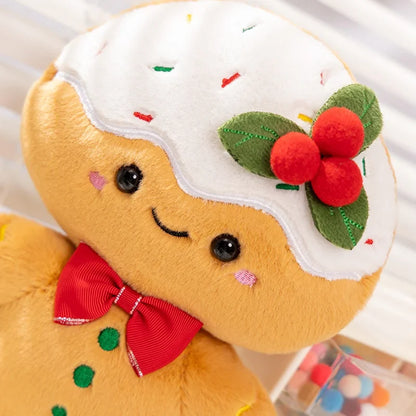 Adorable Kawaii Gingerbread Man Christmas Plush Toy