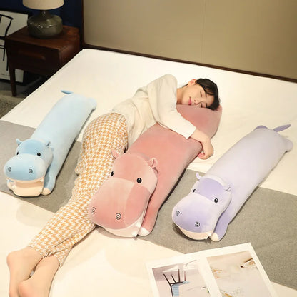 Cuddle Up with Our Adorable Long Snuggly Hippo Plushies!