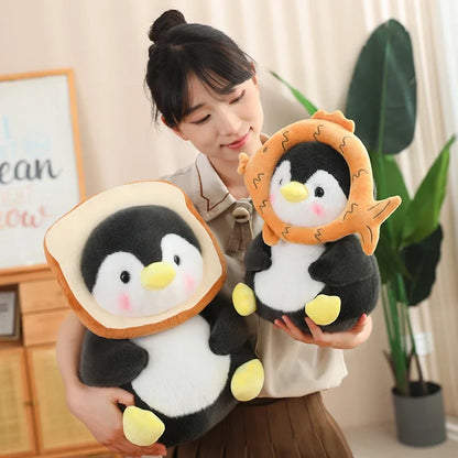 Adorable Kawaii Baby Penguin Plushies Wearing Cute Hats