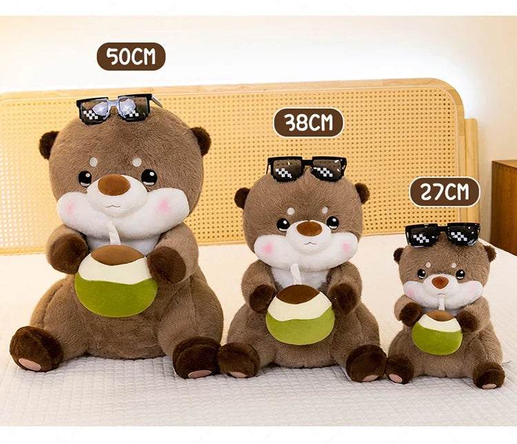 Charming Coconut Otter Plush Toy