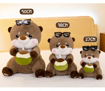 Charming Coconut Otter Plush Toy