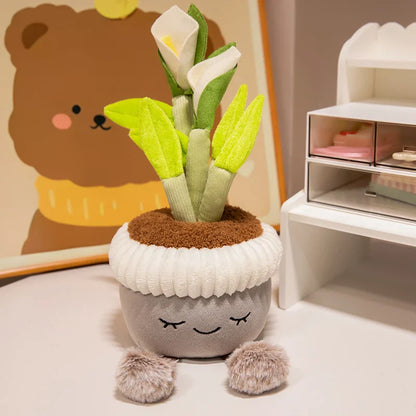 Adorable Plush Cactus Flower Toy