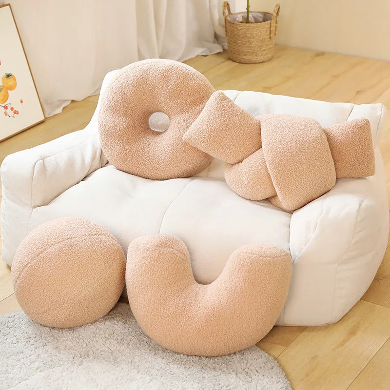 Charming Minimalist Moon Ball Plush Pillow Collection