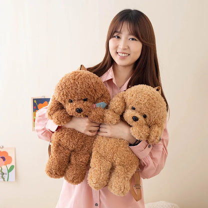 Adorable Soft Teddy Poodle Plush Backpack for Ultimate Cuteness!