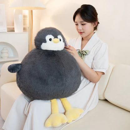 Adorably Plump Round Penguin Plush Toy