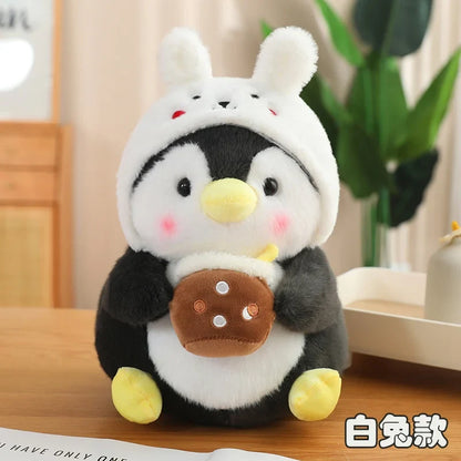 Adorable Kawaii Baby Penguin Plushies Wearing Cute Hats