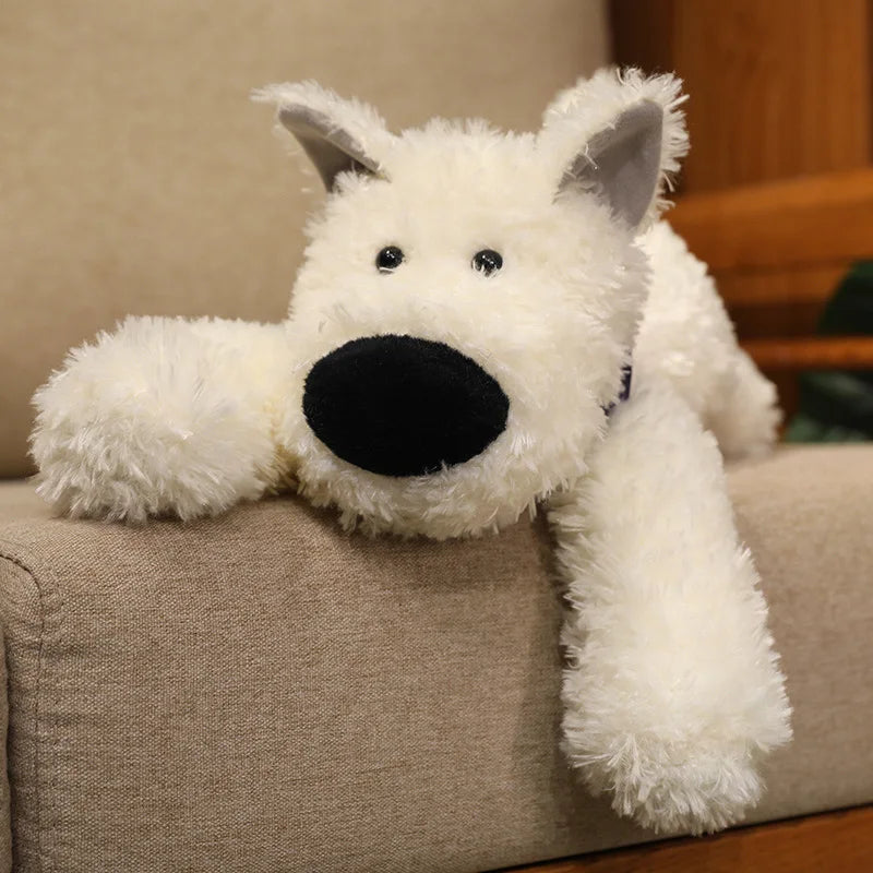 Adorable Fluffy West Highland Terrier Plush Toy