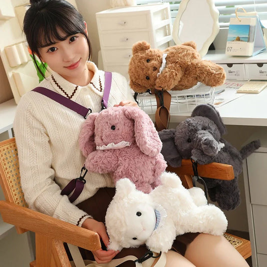 Adorable Plush Teddy Animal Bag