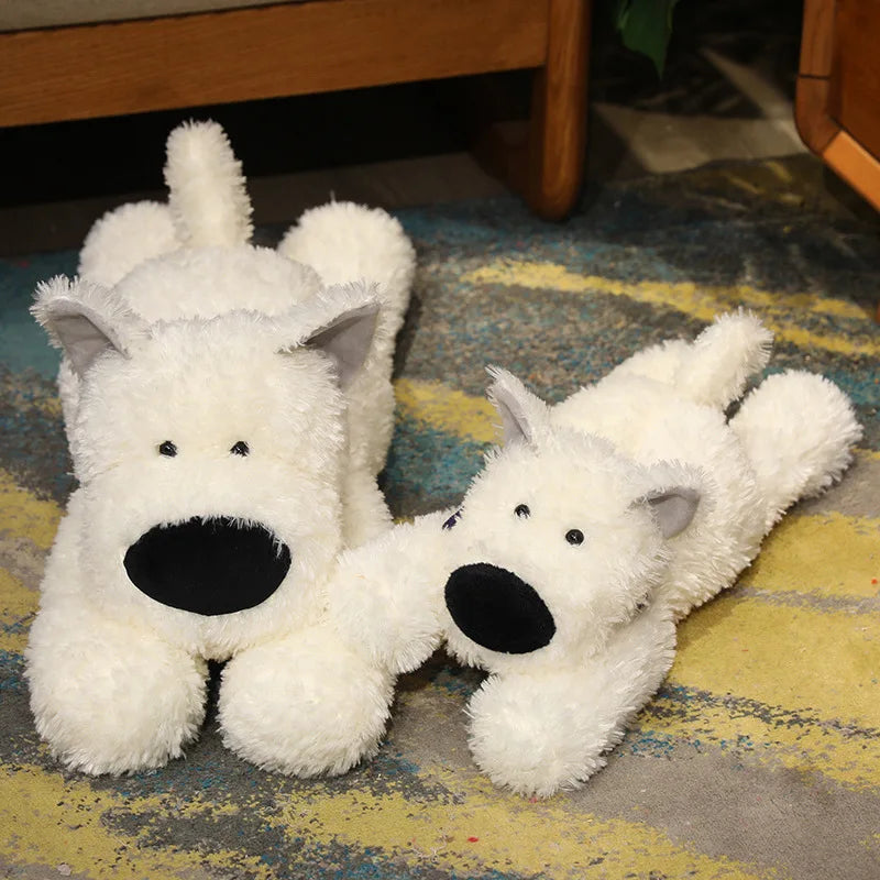 Adorable Fluffy West Highland Terrier Plush Toy