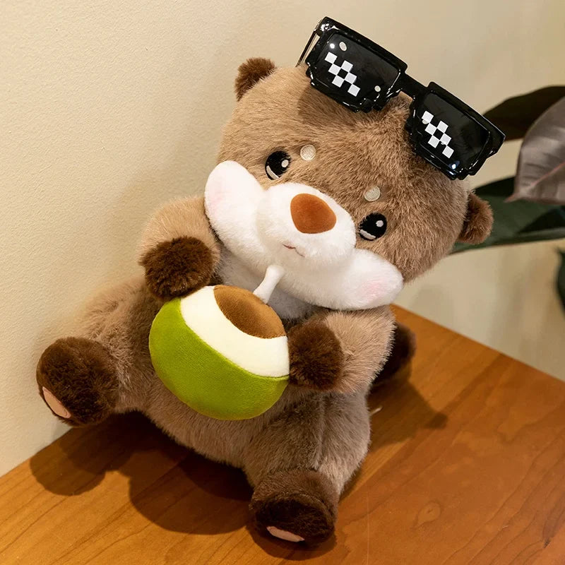 Charming Coconut Otter Plush Toy