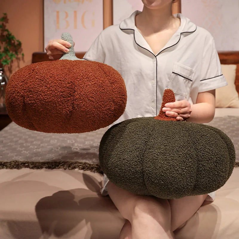 Cozy Autumn Pumpkin Plush Decor