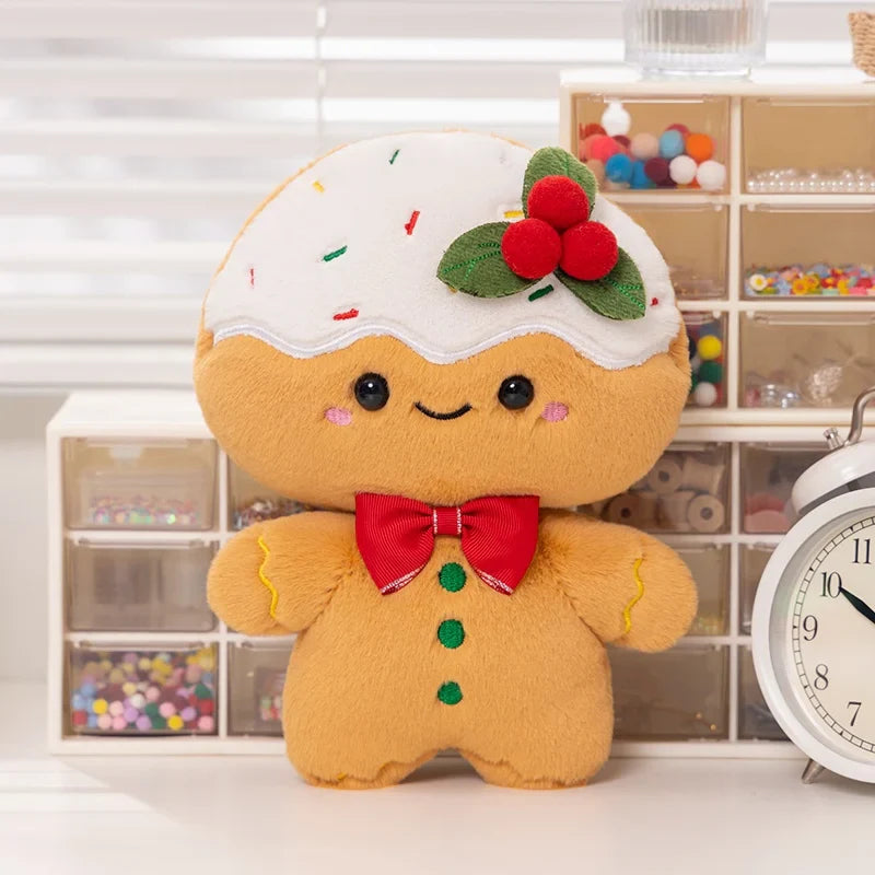 Adorable Kawaii Gingerbread Man Christmas Plush Toy