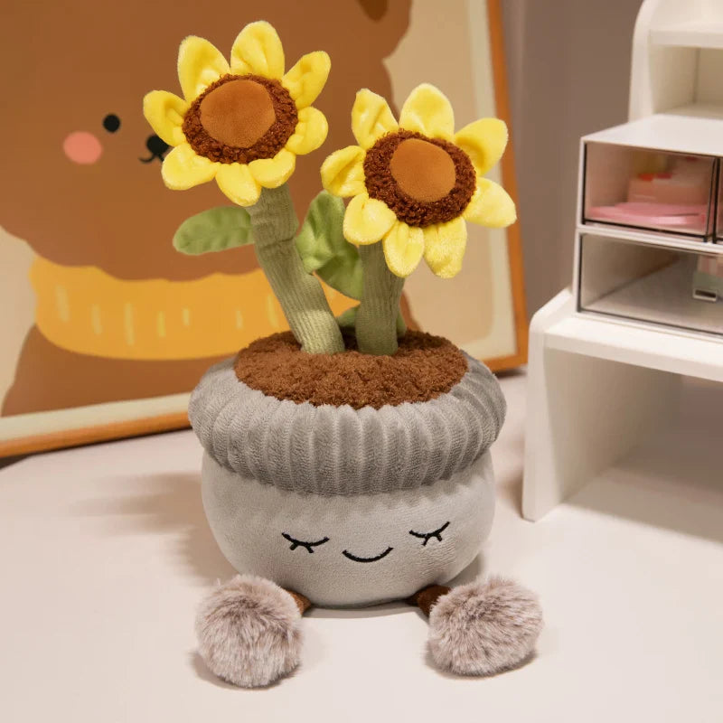 Adorable Plush Cactus Flower Toy