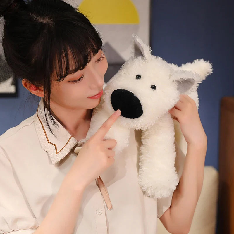 Adorable Fluffy West Highland Terrier Plush Toy