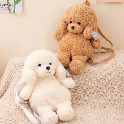 Adorable Soft Teddy Poodle Plush Backpack for Ultimate Cuteness!