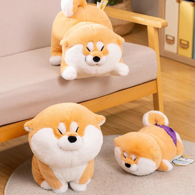 Adorable Kawaii Akita & Shiba Inu Plush Toy