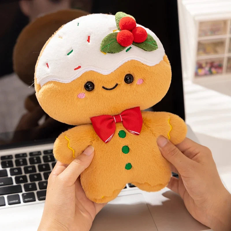 Adorable Kawaii Gingerbread Man Christmas Plush Toy