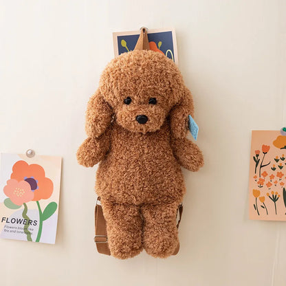 Adorable Soft Teddy Poodle Plush Backpack for Ultimate Cuteness!