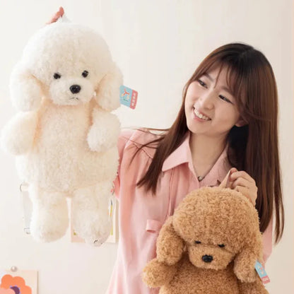 Adorable Soft Teddy Poodle Plush Backpack for Ultimate Cuteness!