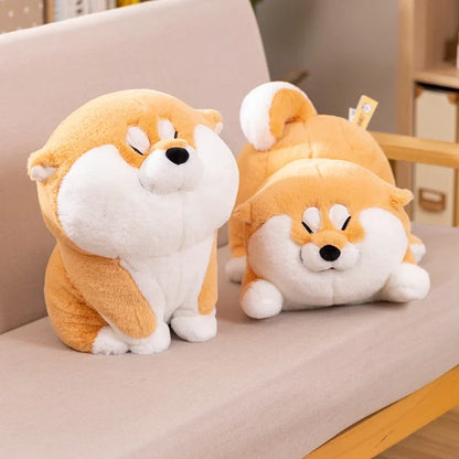 Adorable Kawaii Akita & Shiba Inu Plush Toy