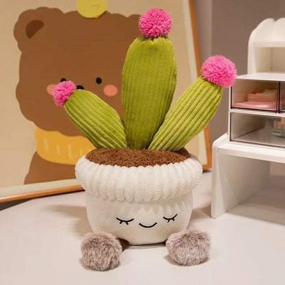 Adorable Plush Cactus Flower Toy
