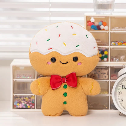 Adorable Kawaii Gingerbread Man Christmas Plush Toy
