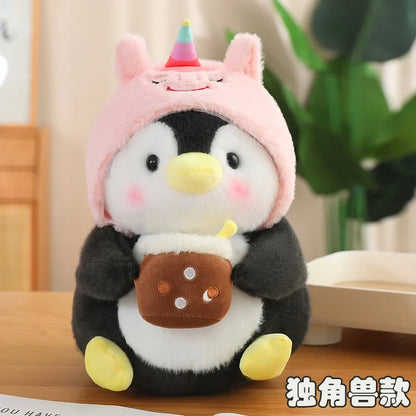 Adorable Kawaii Baby Penguin Plushies Wearing Cute Hats