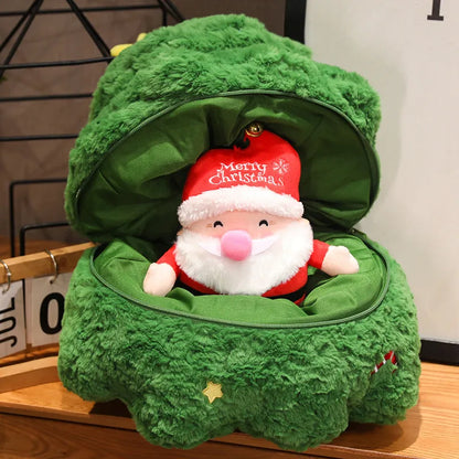 Festive Plushie Collection: Santa, Rudolph, and Christmas Tree Delight!